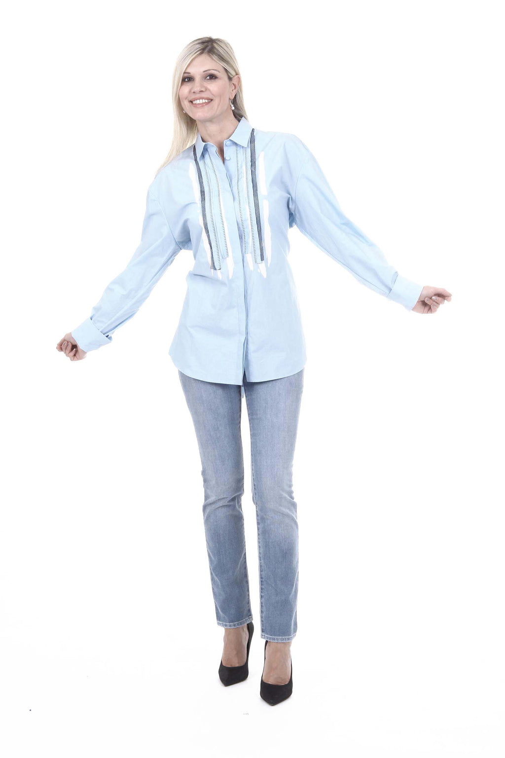 Camicia da donna Bottega Veneta 365119 VZDQ1 4971