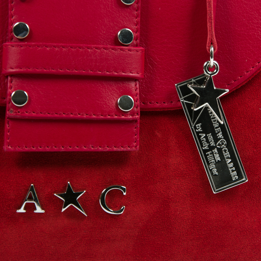 Borsa a mano da donna Andrew Charles rossa ROSS