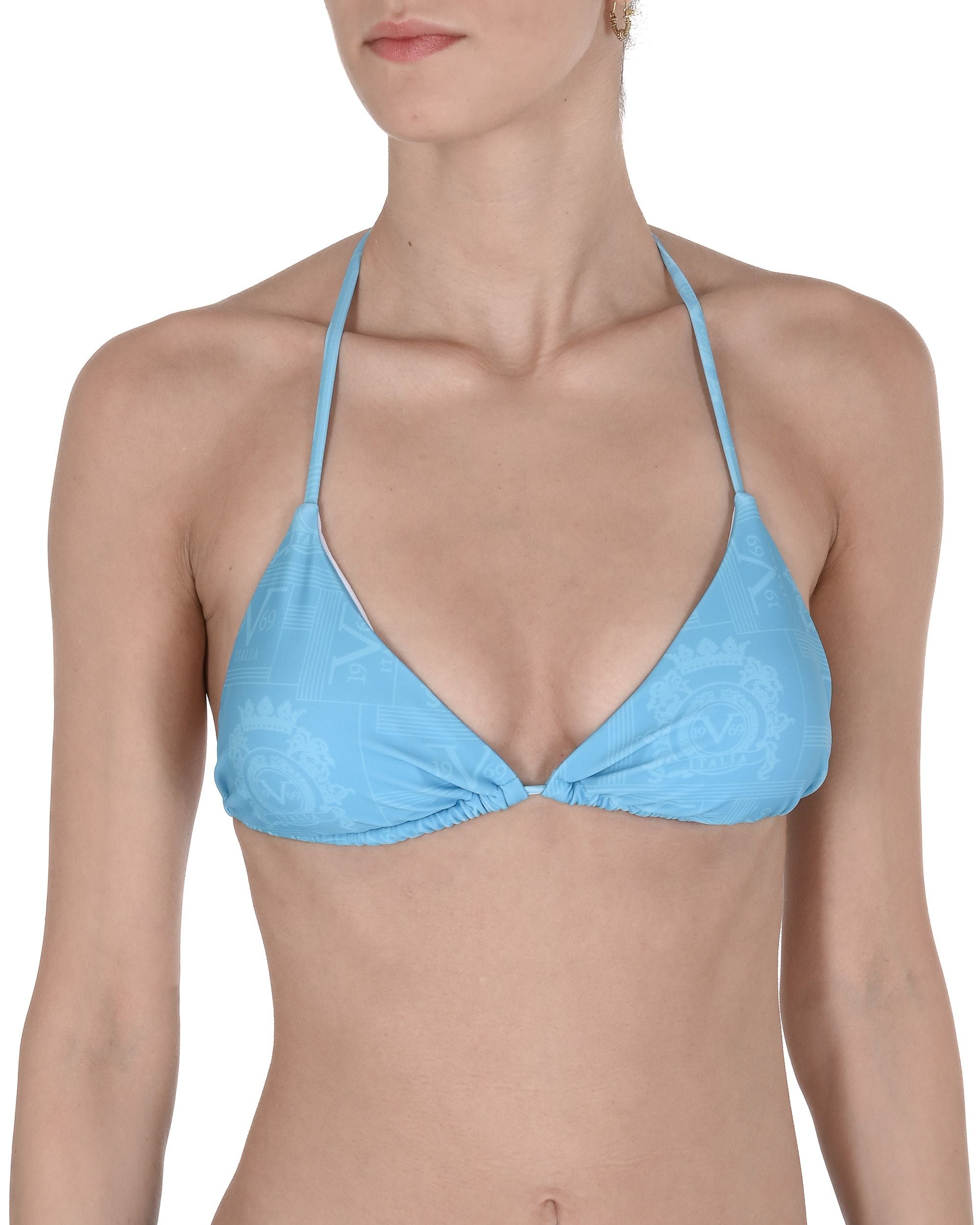 19V69 Italia Top da bagno da donna VSC1WTP10 AZZURRO