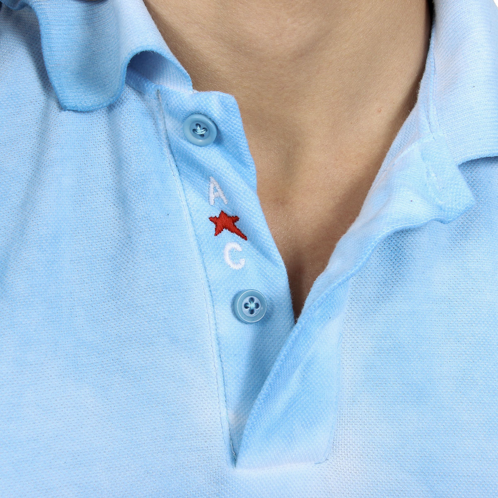 Andrew Charles Polo da uomo a maniche corte azzurro SIMBA