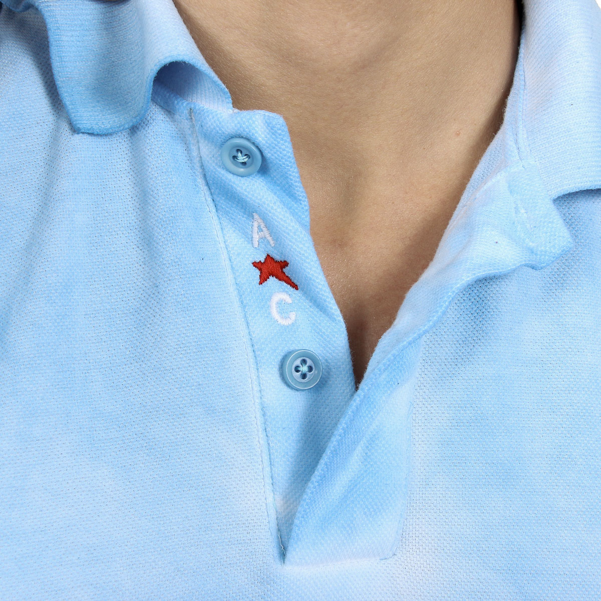 Andrew Charles Polo da uomo a maniche corte azzurro SIMBA