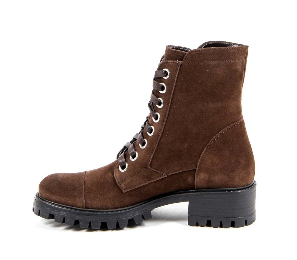 V 1969 Italia Womens Short Boot B1476 VELOUR T. MORO