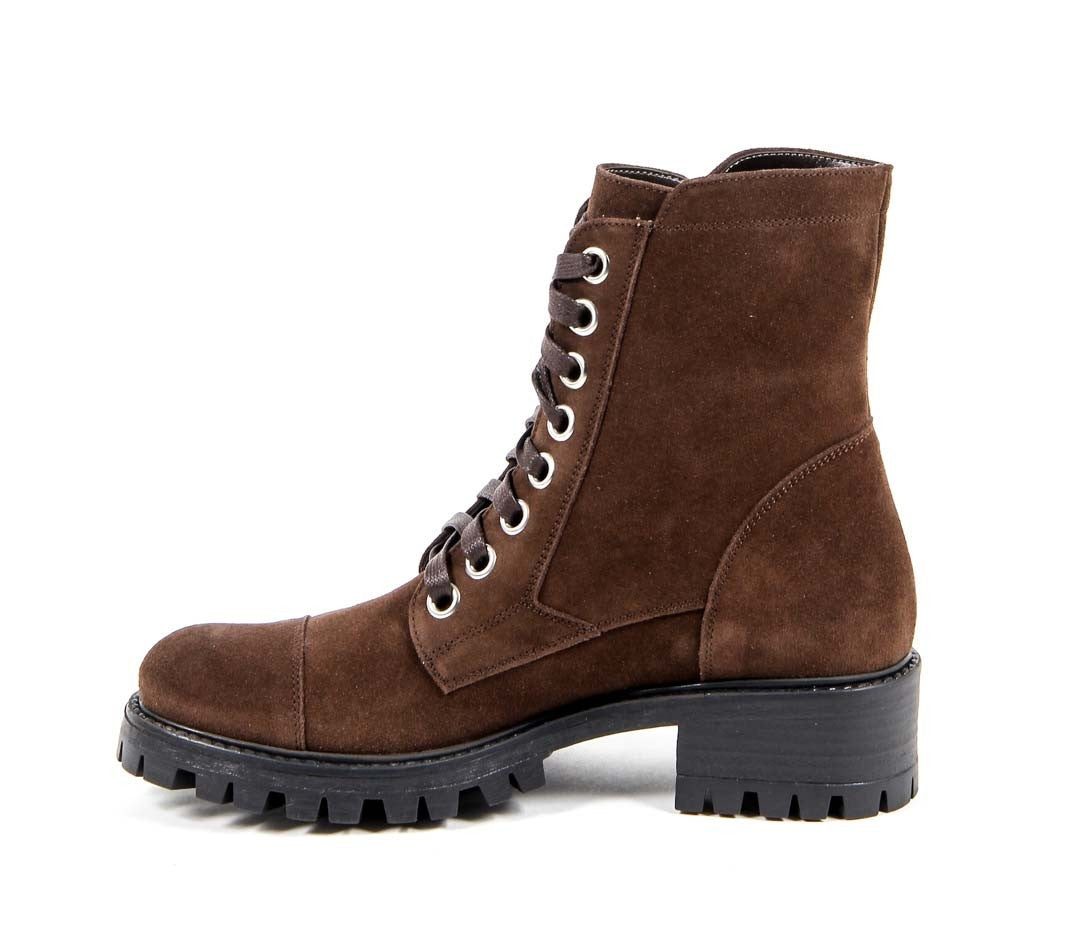 V 1969 Italia Womens Short Boot B1476 VELOUR T. MORO