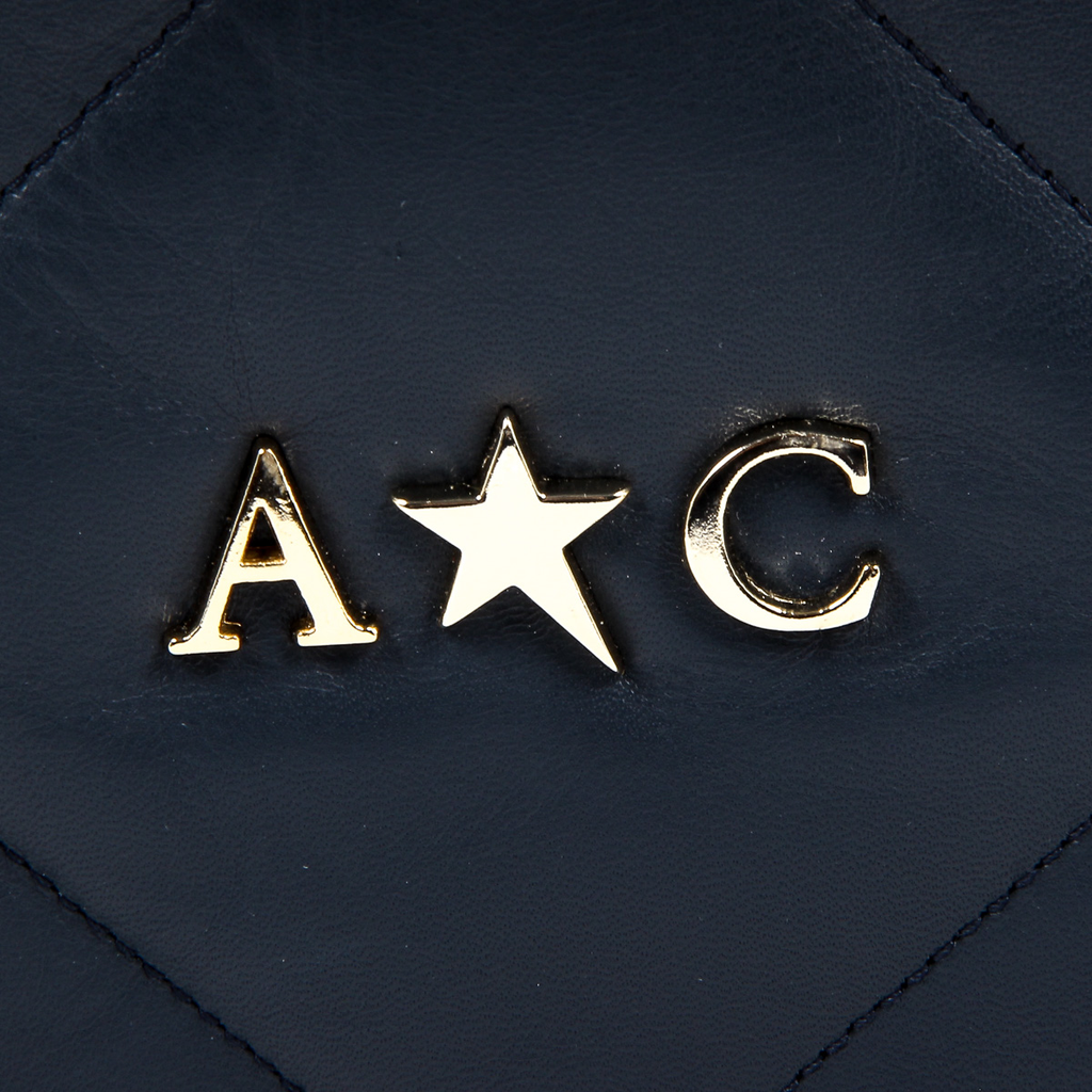Borsa a mano da donna Andrew Charles blu scuro TESS