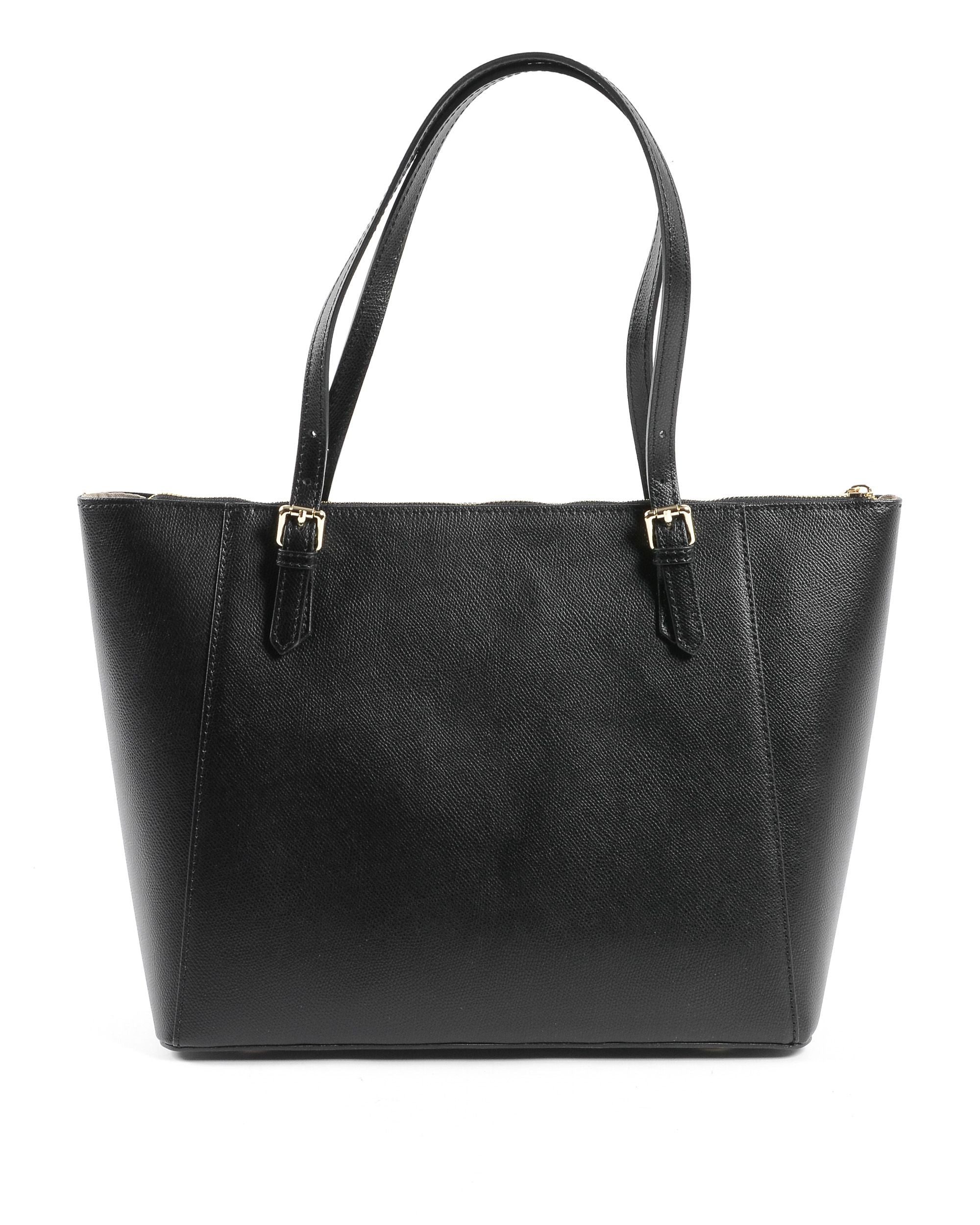 V Italia Borsa a tracolla da donna nera V09 PALMELLATO NERO
