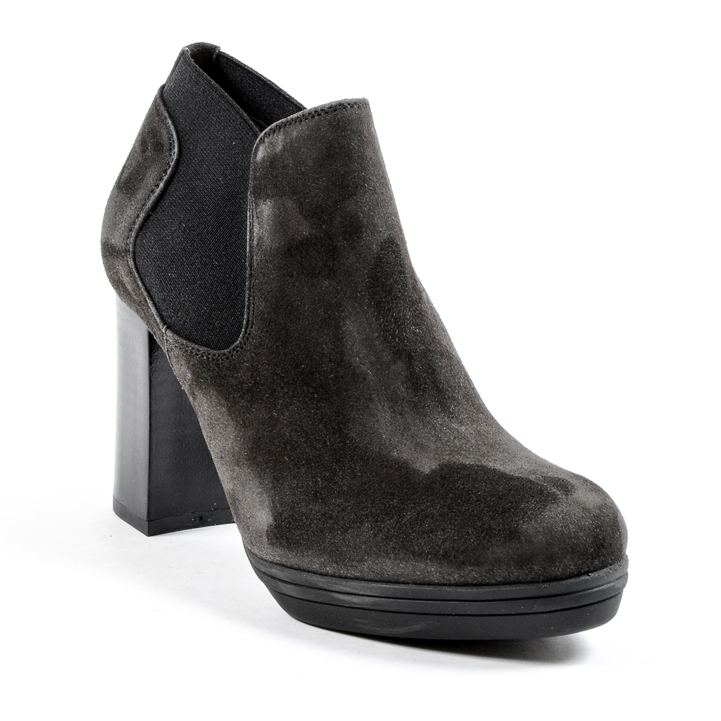 V 1969 Italia Stivaletto con tacco da donna grigio scuro GRACY