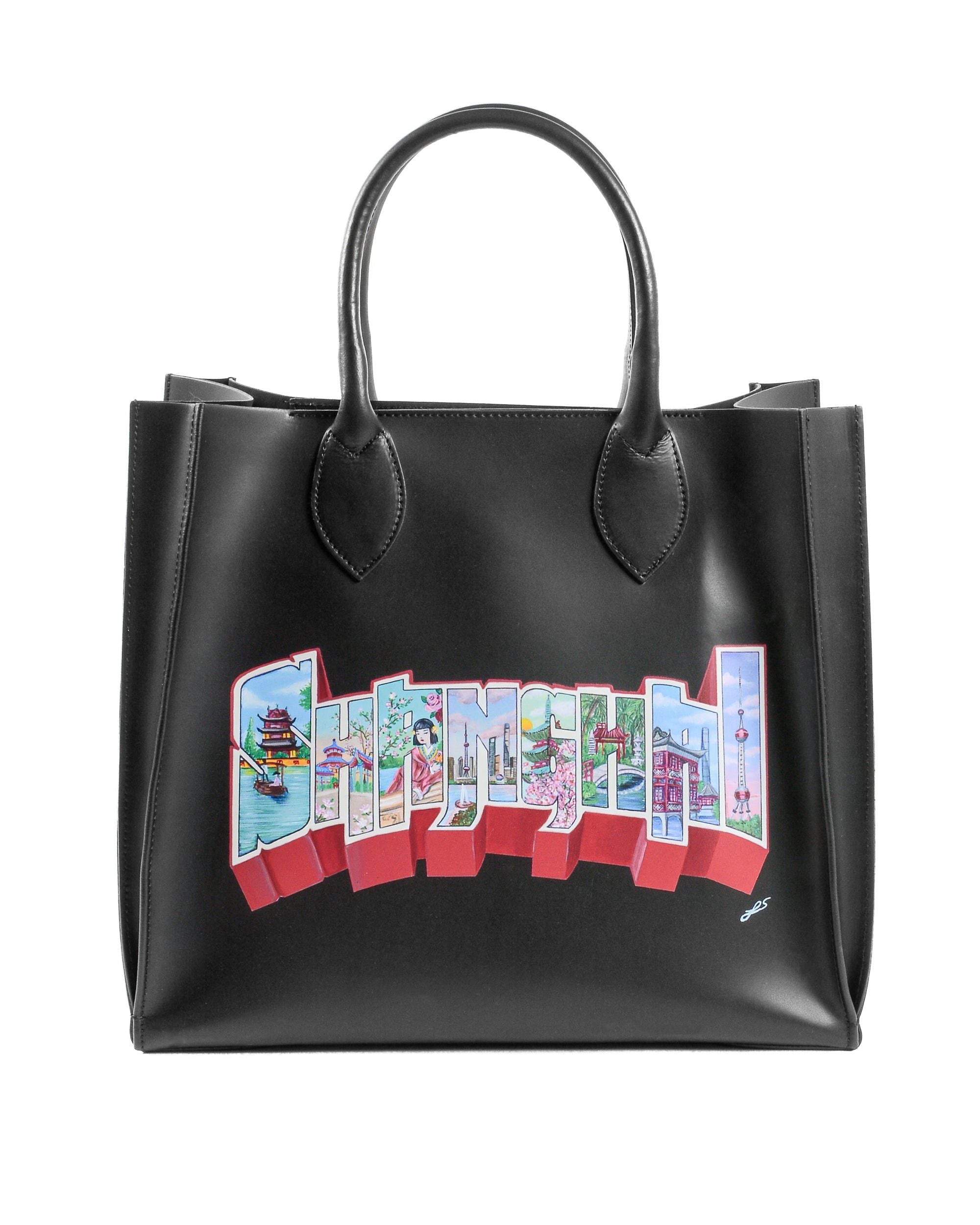Borsa Shanghai Tote Grande - Nera