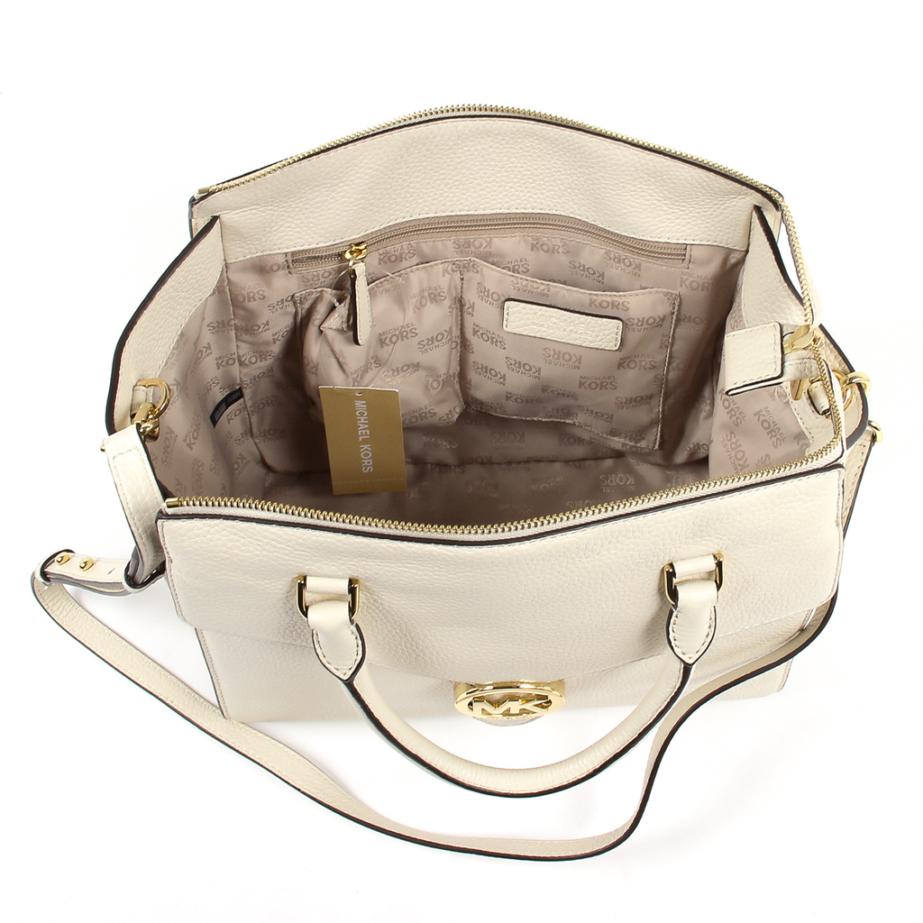 Borsa a mano da donna Michael Kors VANNA 35T7GV3S3L ECRU