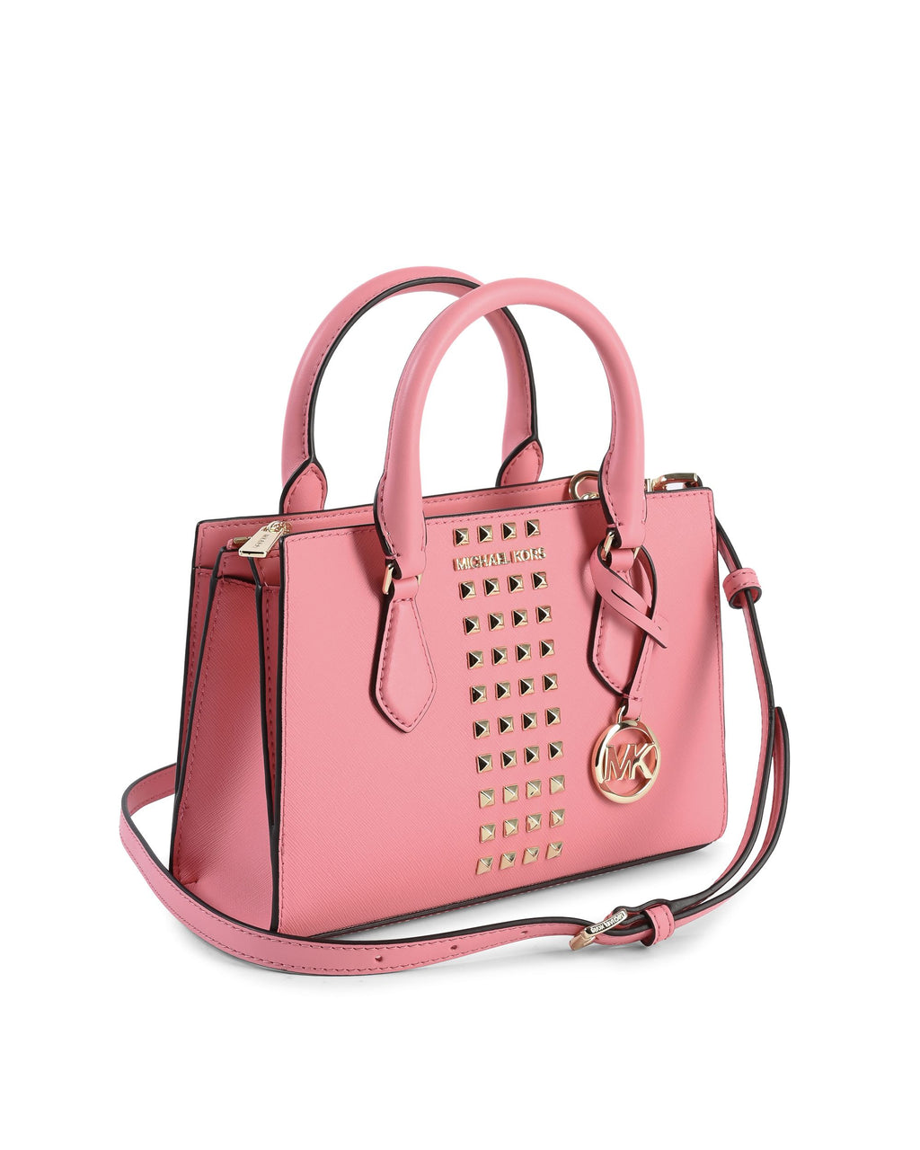 Michael Kors Borsa a tracolla piccola con cerniera centrale 35S3G6HS1L ROSA TÈ