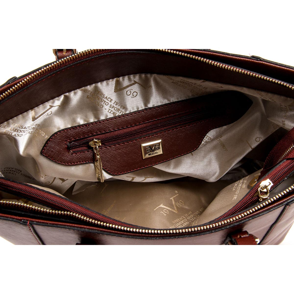 V 1969 Italia Borsa da donna V1969013 CLARET RED