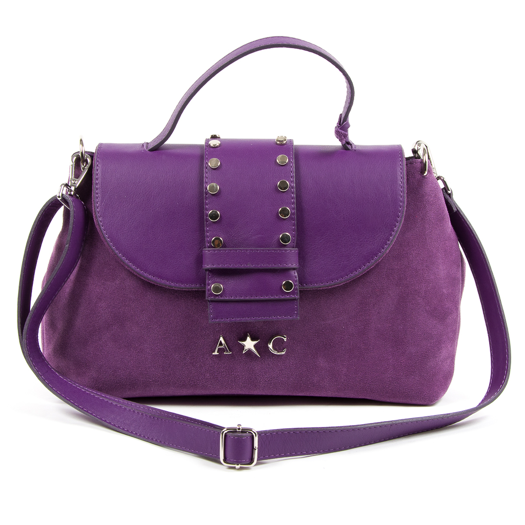 Borsa a mano da donna Andrew Charles viola ROSS
