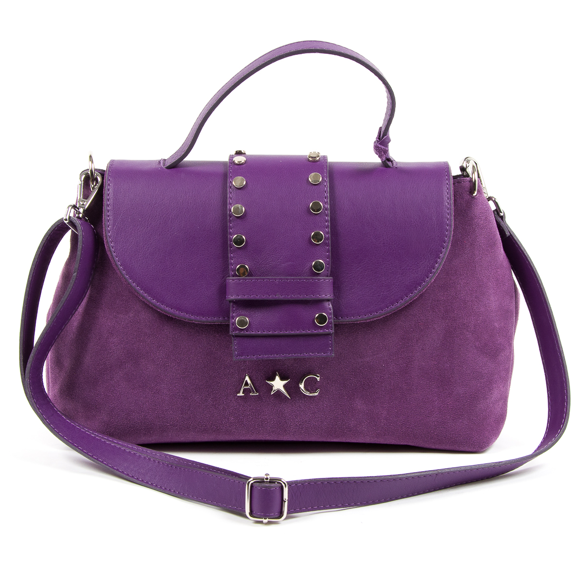 Borsa a mano da donna Andrew Charles viola ROSS