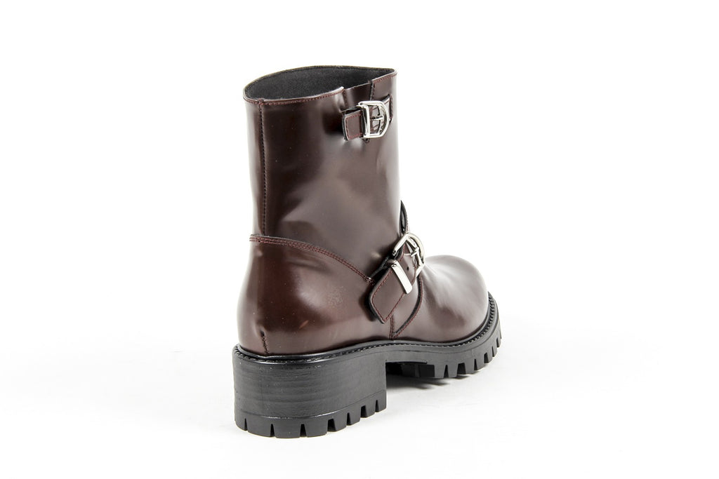 V 1969 Italia Womens Short Boot B1441 AMALFI MORBIDO BORDEAUX