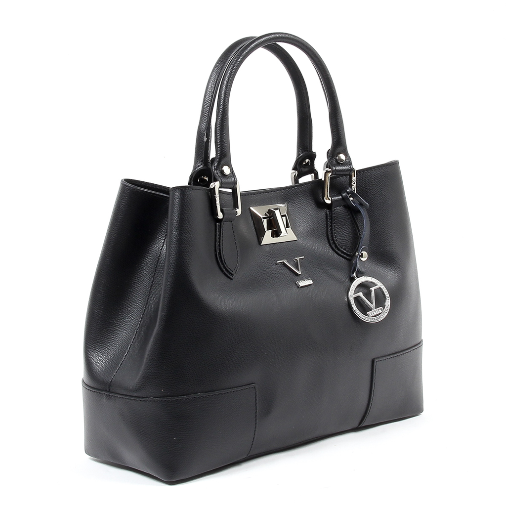 Borsa da donna V 1969 Italia V013-S PALMELLATO NERO