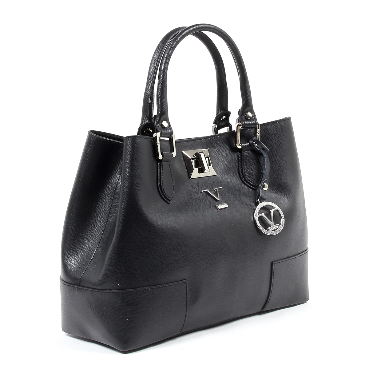 Borsa da donna V 1969 Italia V013-S PALMELLATO NERO