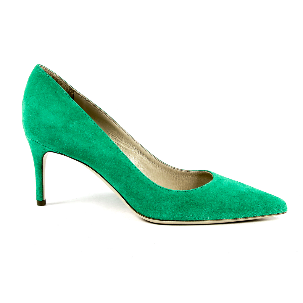 Andrew Charles Scarpe da donna con tacco verde CLEO
