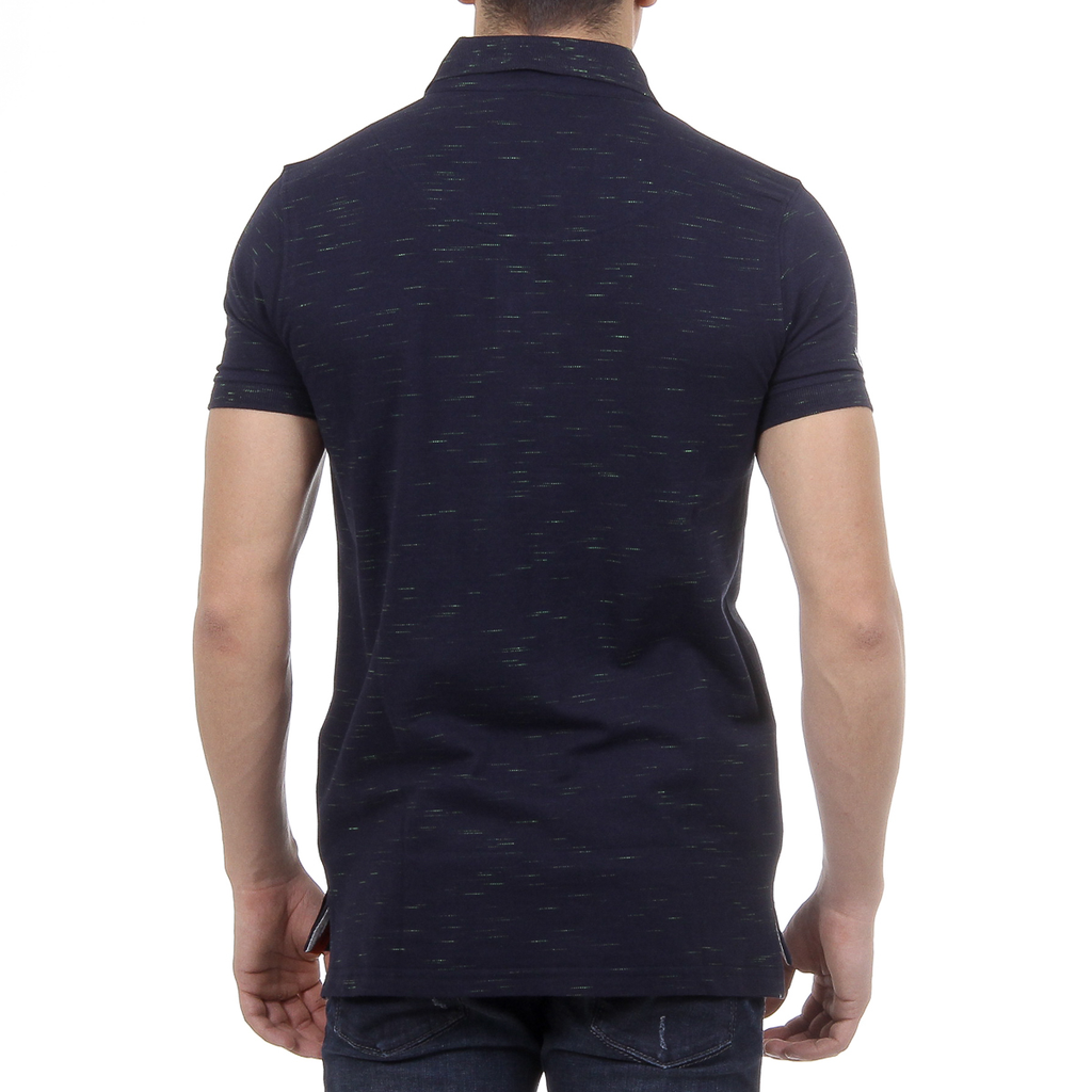 Andrew Charles Polo da uomo a maniche corte blu scuro THOMAS