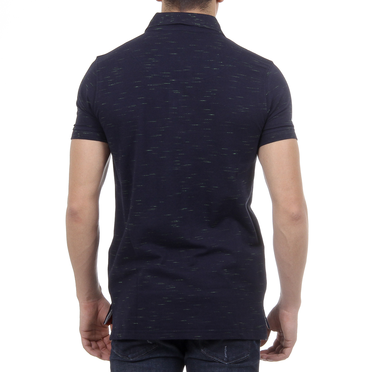 Andrew Charles Polo da uomo a maniche corte blu scuro THOMAS