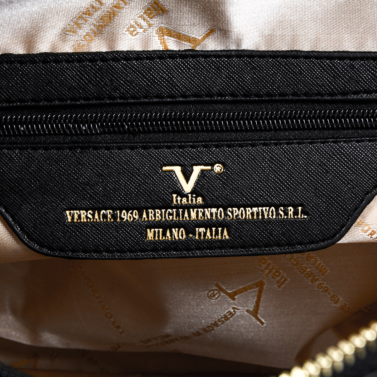 V 1969 Italia Borsa da donna nera GIL