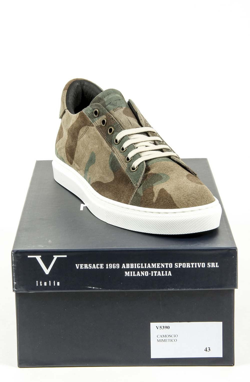 Sneaker da uomo V 1969 Italia V5390 CAMOSCIO MIMETICO