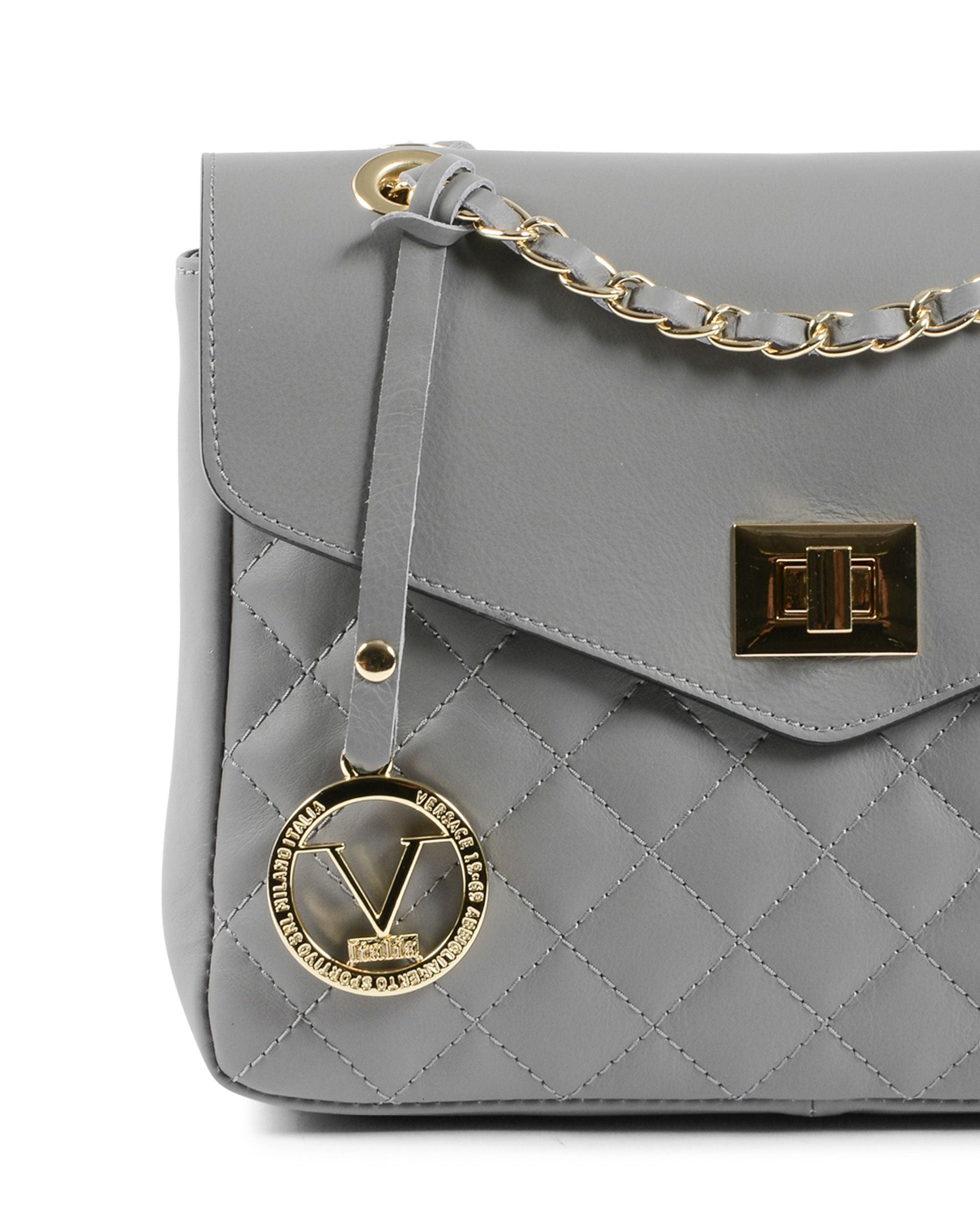 V Italia Borsa a mano da donna grigia V024-G SAUVAGE GRIGIO