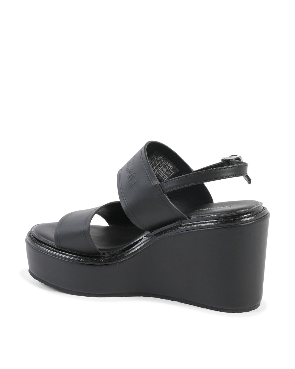 Calvin Klein Sandalo con plateau da donna nero HW0HW01137BAX