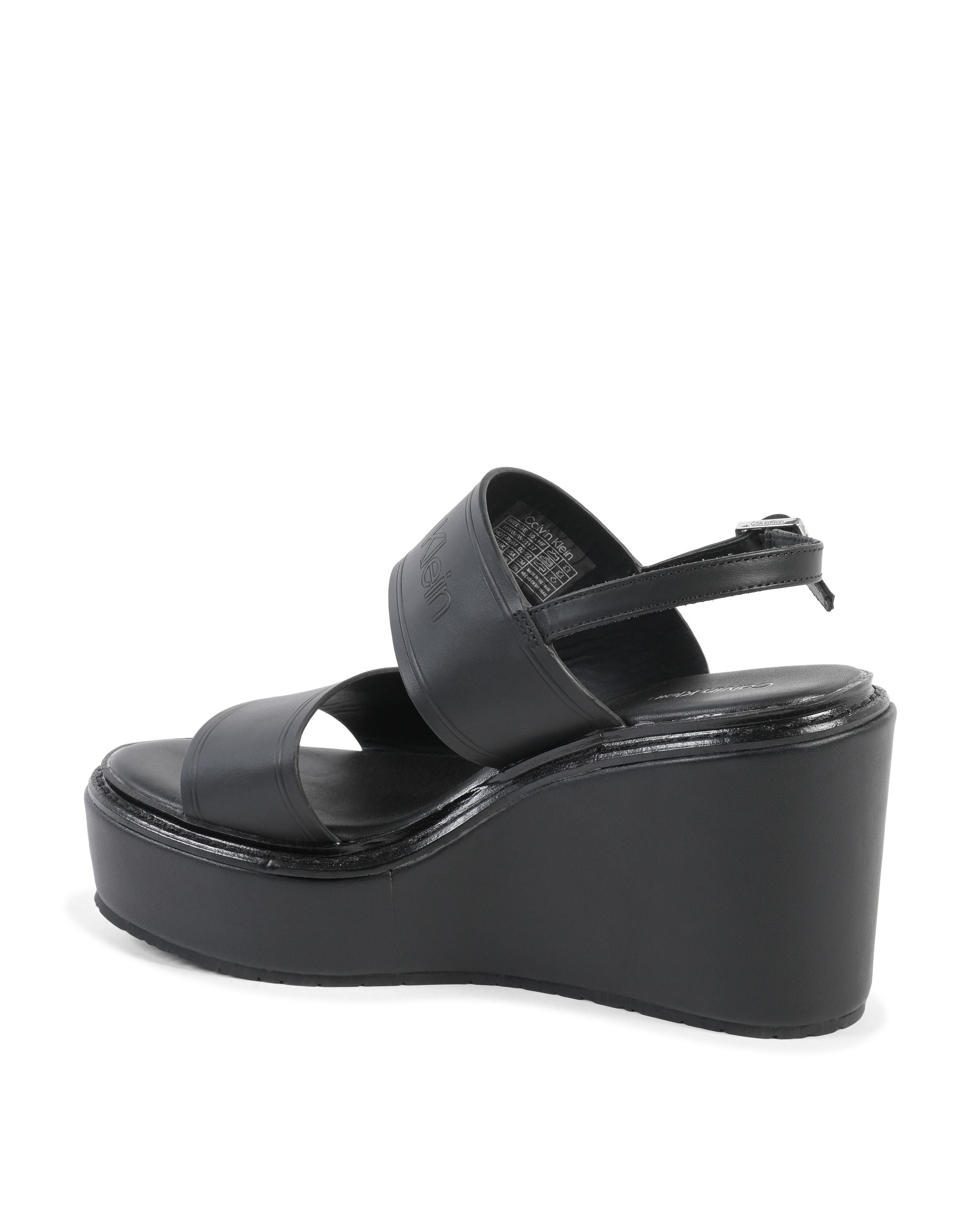 Calvin Klein Sandalo con plateau da donna nero HW0HW01137BAX