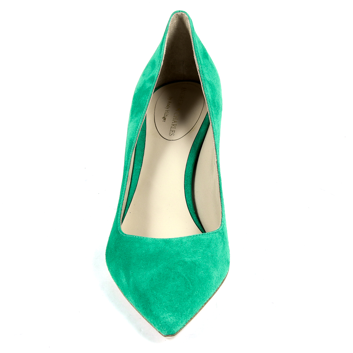 Andrew Charles Scarpe da donna con tacco verde CLEO