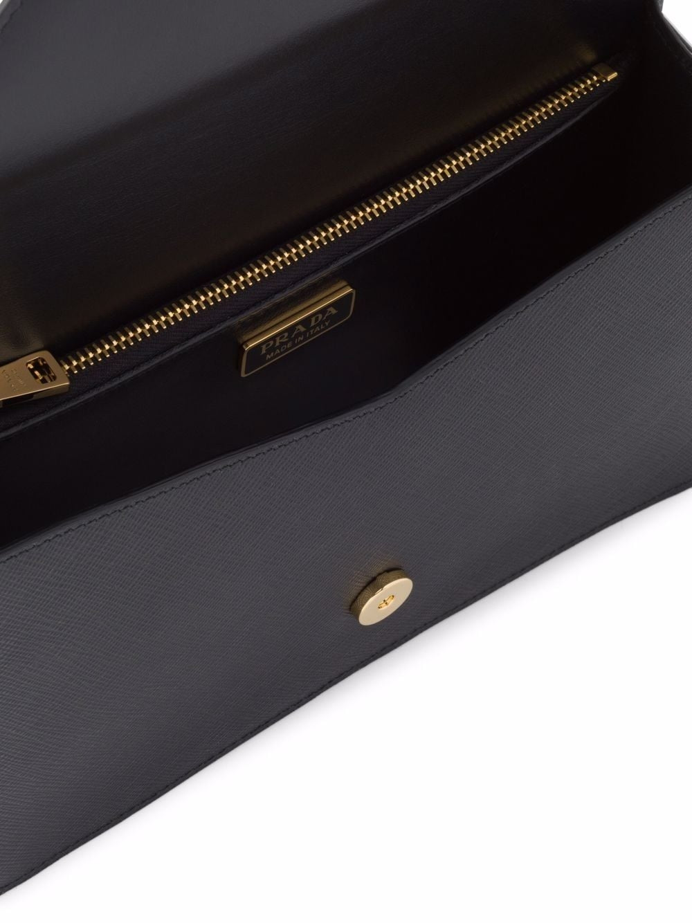 Borsa a tracolla Prada in pelle Saffiano nera