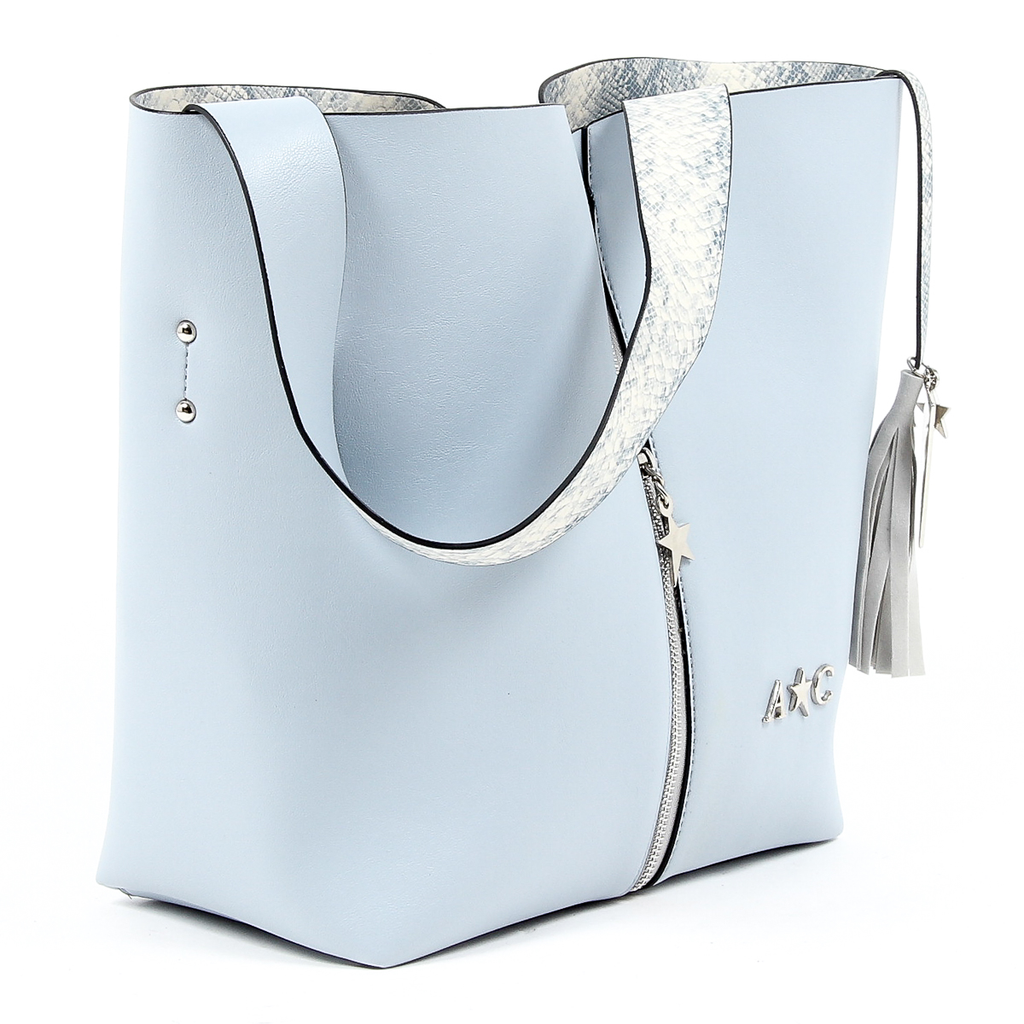 Borsa a mano da donna Andrew Charles Azzurro JANE