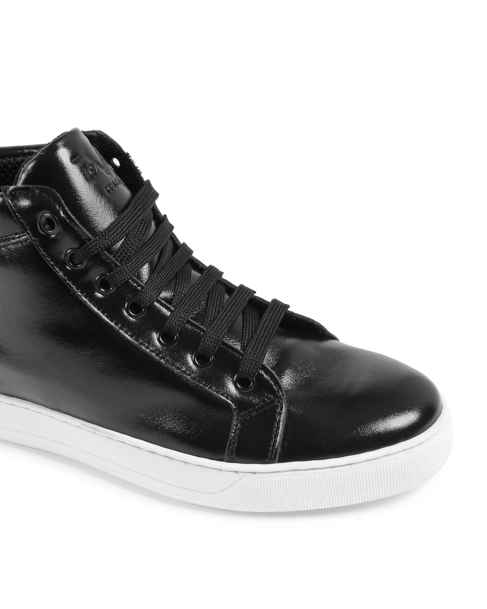 Sneaker Uomo 19V69 Italia Nero Bianco 2130 VITELLO NERO BIANCO