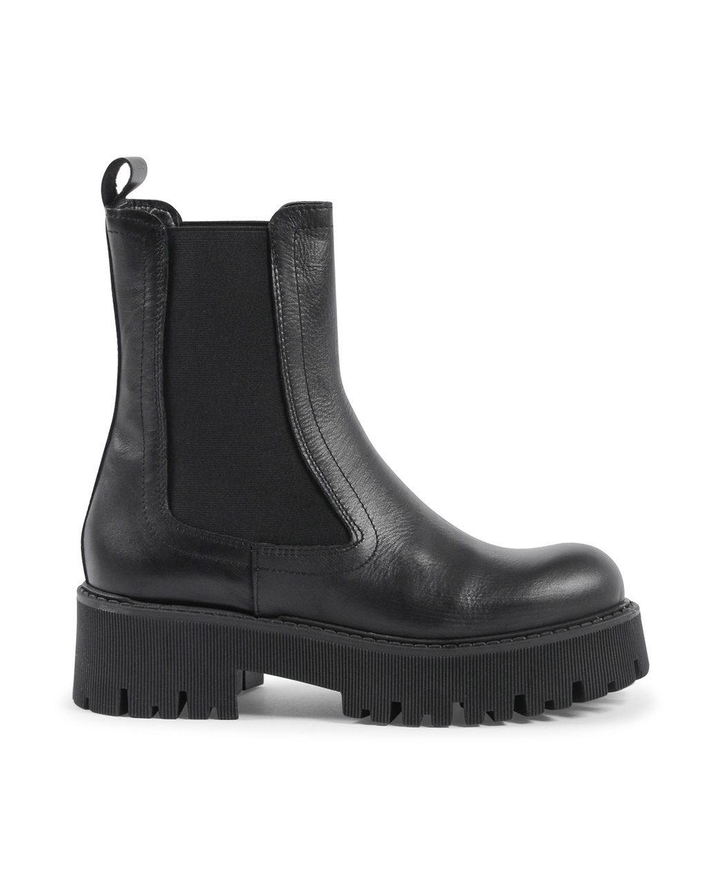19V69 Italia Womens Short Boot Black 700-V VITELLO NERO