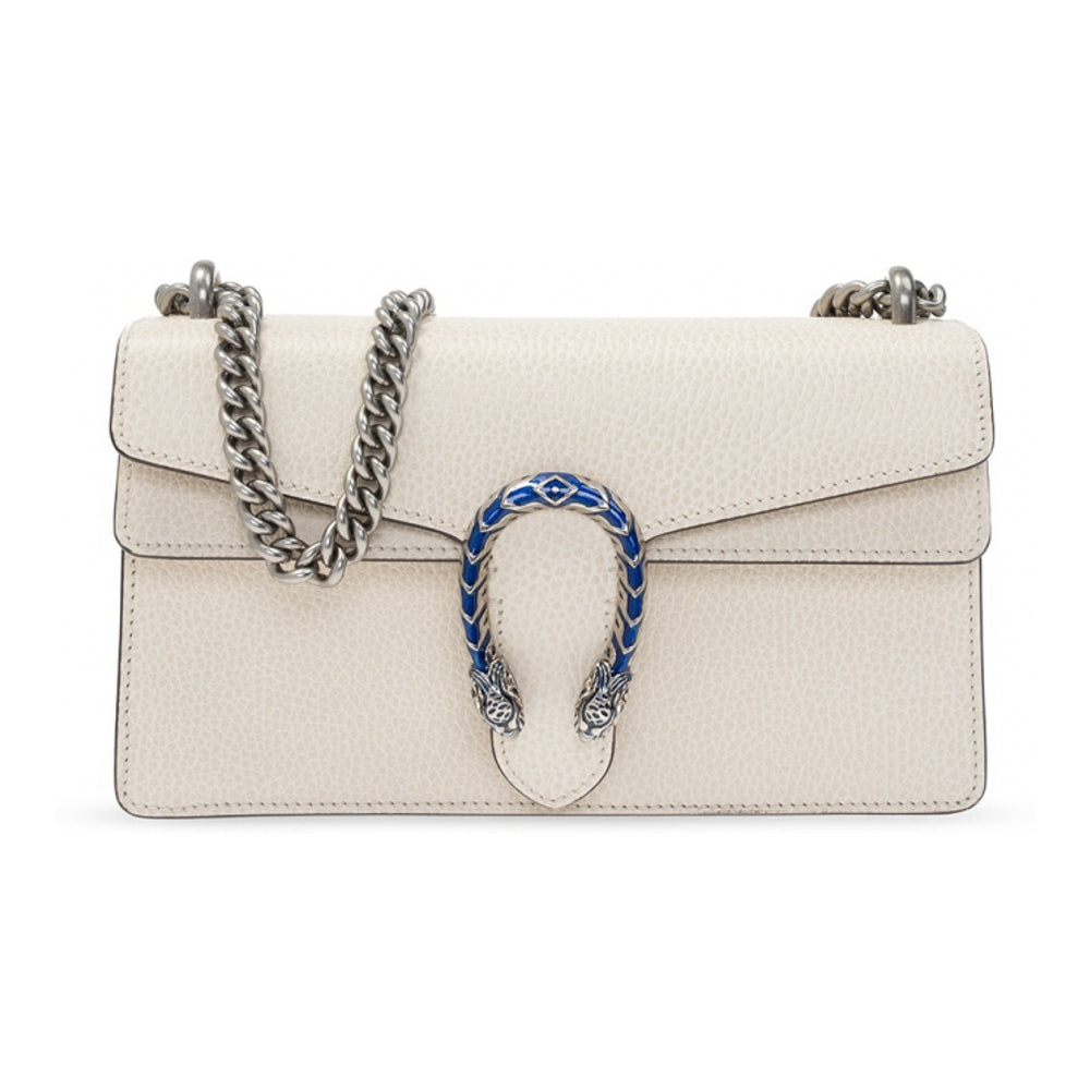 Borsa a tracolla Gucci Dionysus in pelle bianca bianca