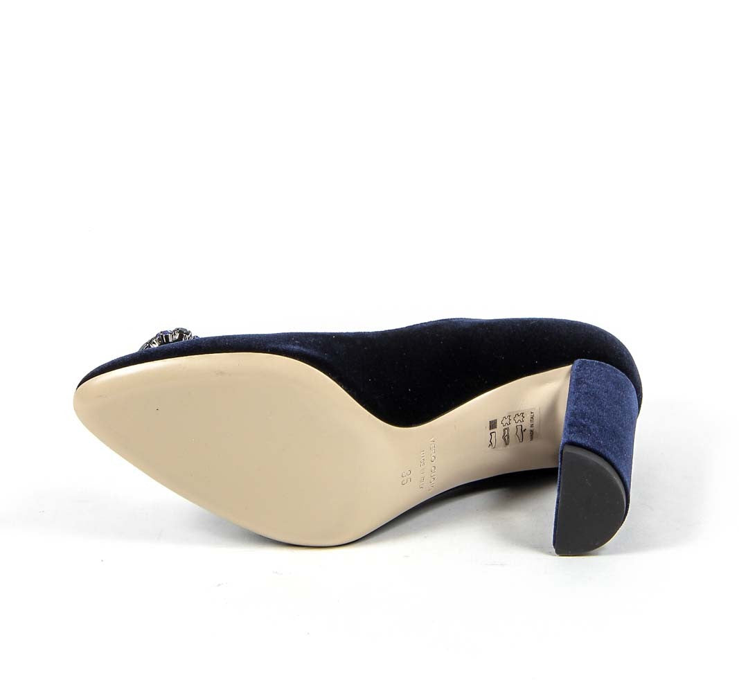 Décolleté da donna V 1969 Italia 3102045 VELLUTO BLU ROYAL
