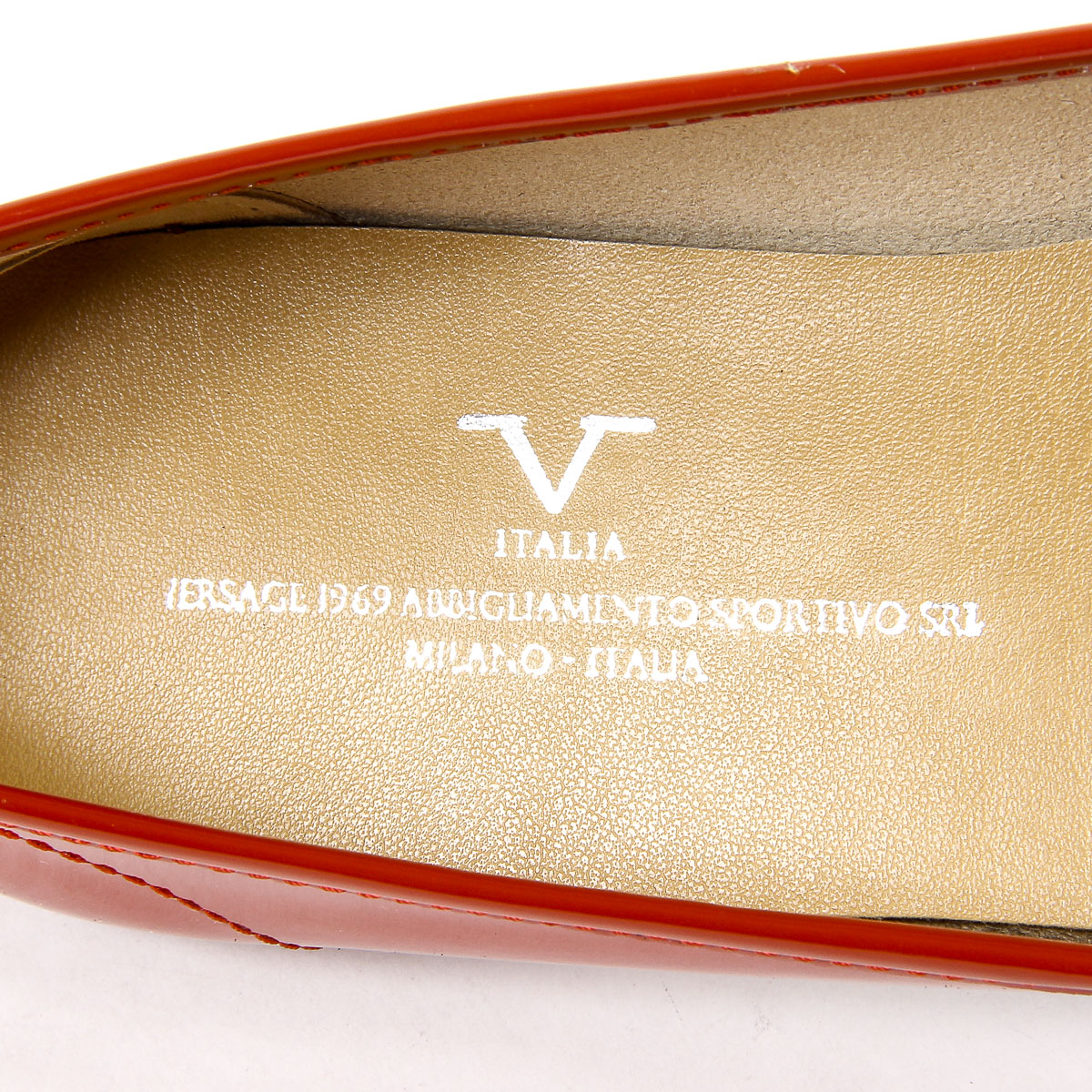 V 1969 Italia Womens Ballerina Red GEMMA