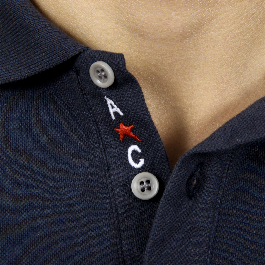 Andrew Charles Polo da uomo a maniche corte blu scuro SEFU