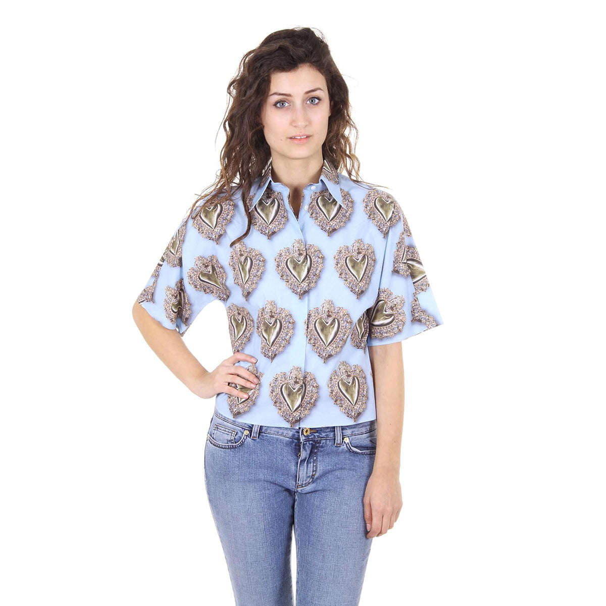 Dolce & Gabbana camicia da donna manica corta F5F27T FS5ST X0800
