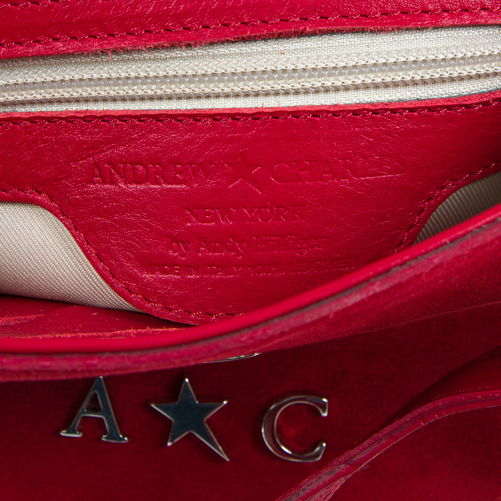 Borsa a mano da donna Andrew Charles rossa PAMELA