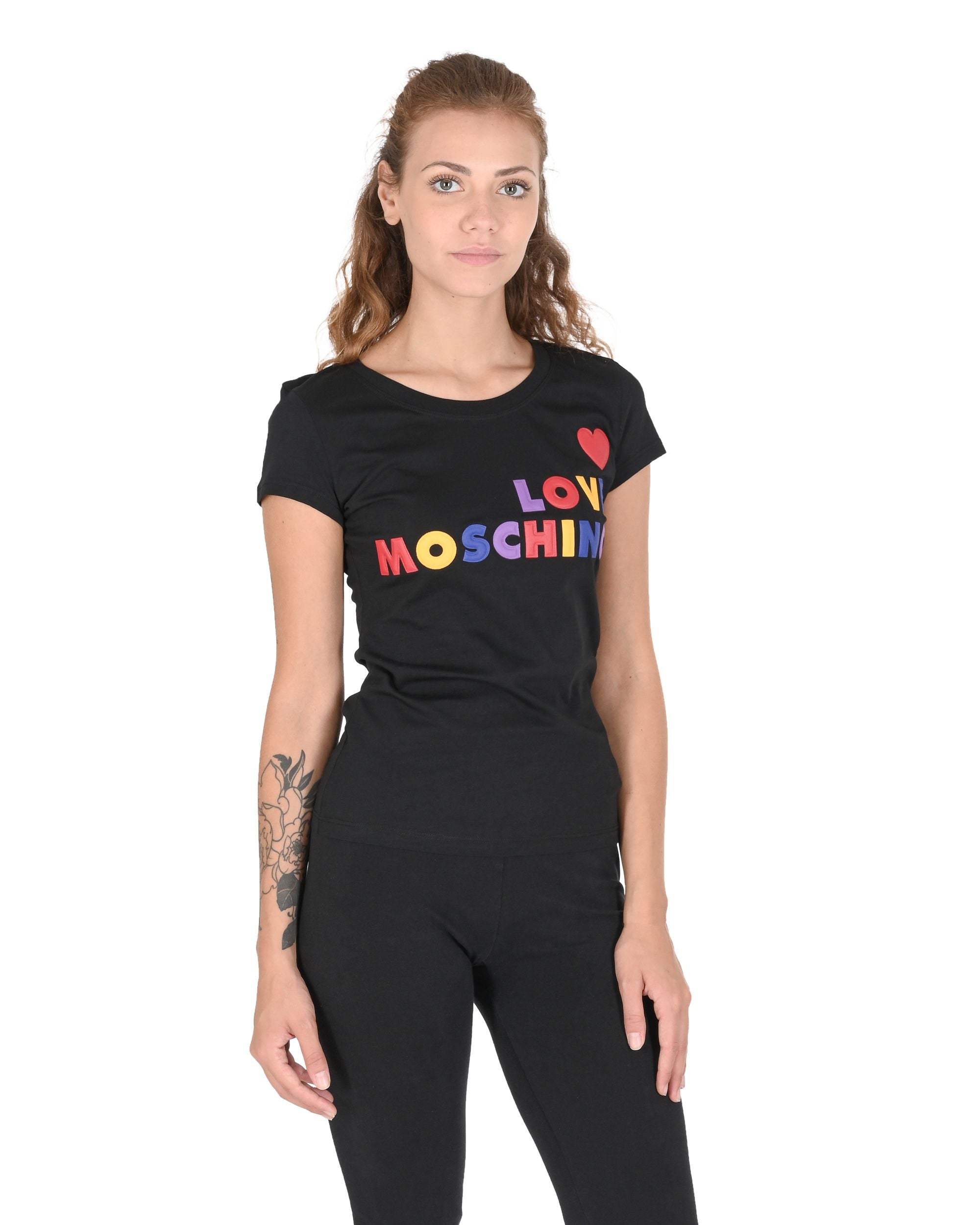 T-shirt da donna Love Moschino W 4 B19 5B M 4083 C74 NERO