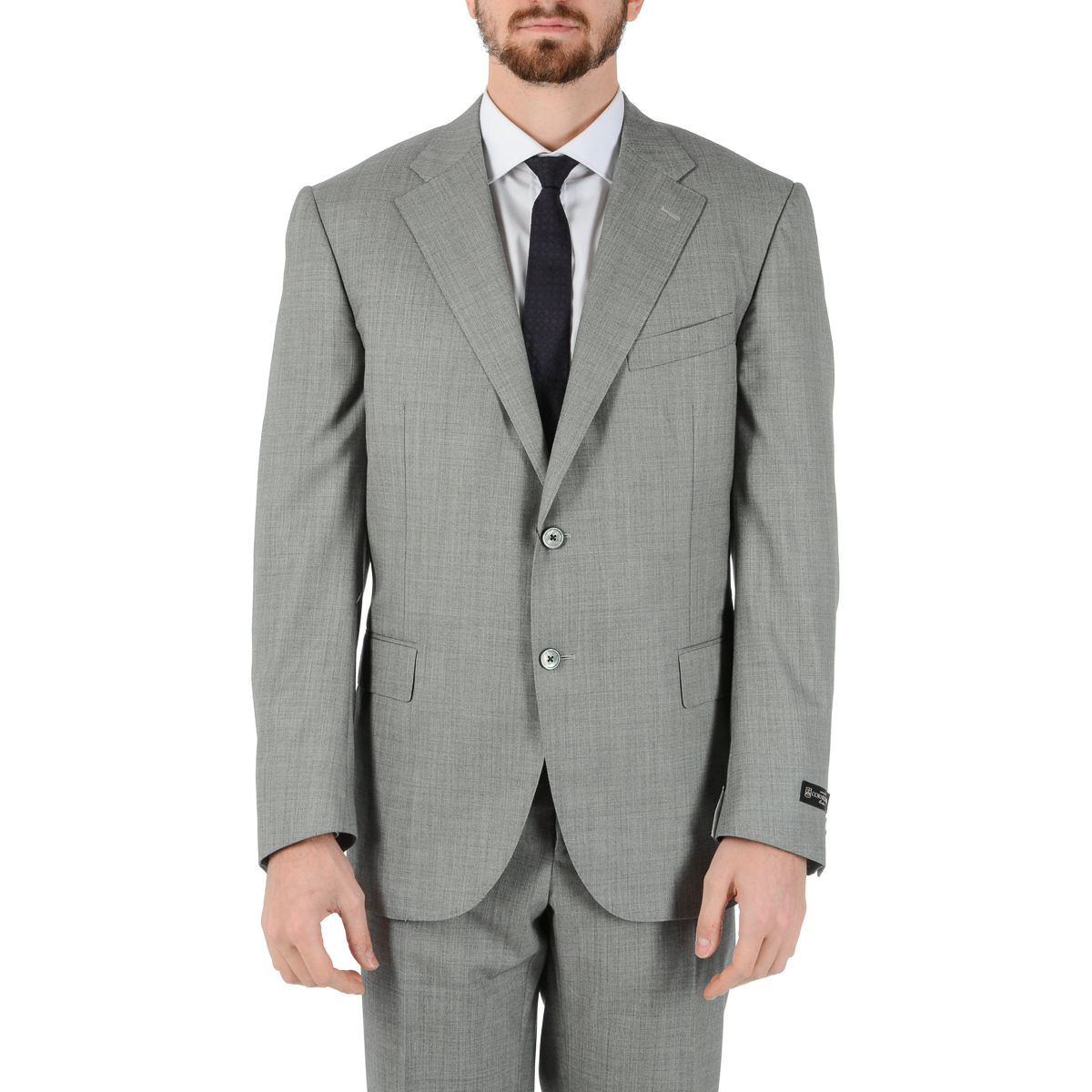 Abito uomo Corneliani maniche lunghe grigio Super 160's