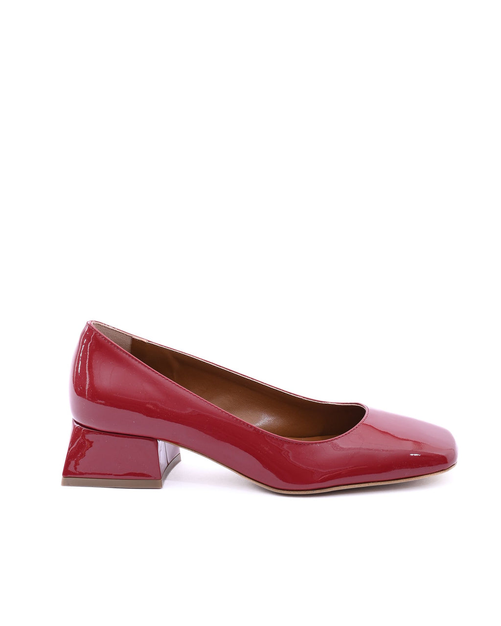 19V69 Italia Ballerina con tacco da donna SOFIA VERNICE ROSSO