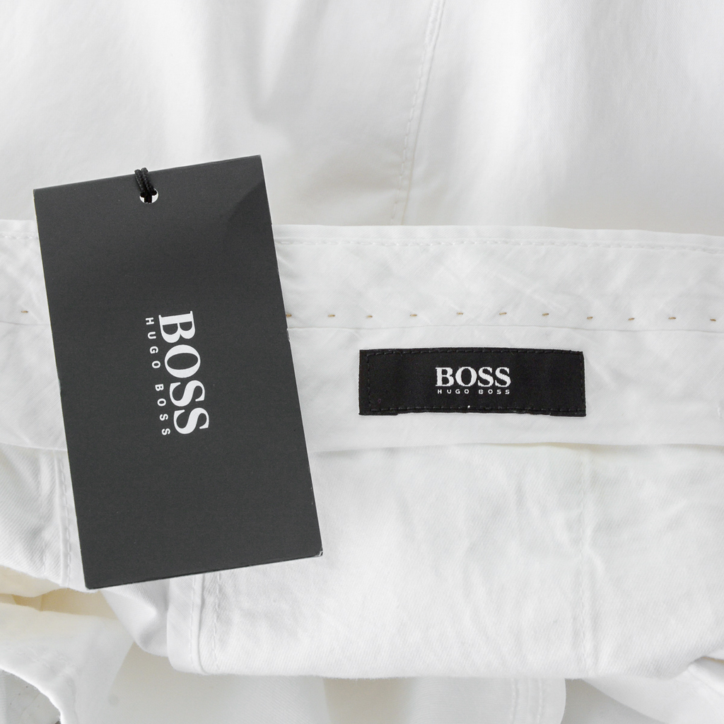 Pantaloni da uomo Hugo Boss bianchi SHAP