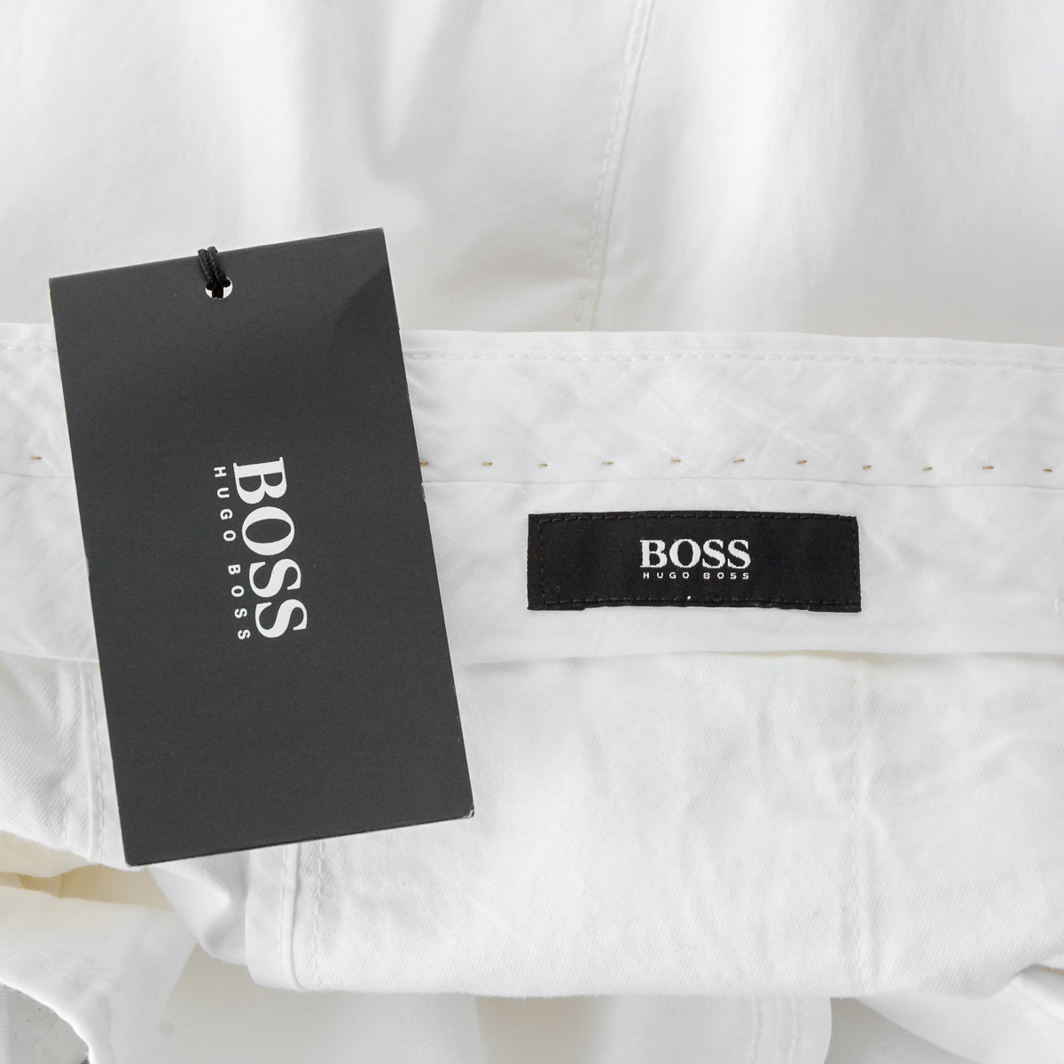 Pantaloni da uomo Hugo Boss bianchi SHAP