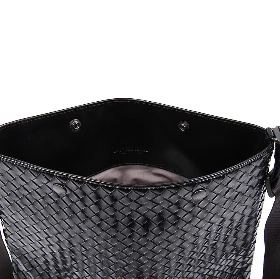 Tracolla Messenger intrecciato Donna Bottega Veneta Nero 344801 VAGJ1 1261F