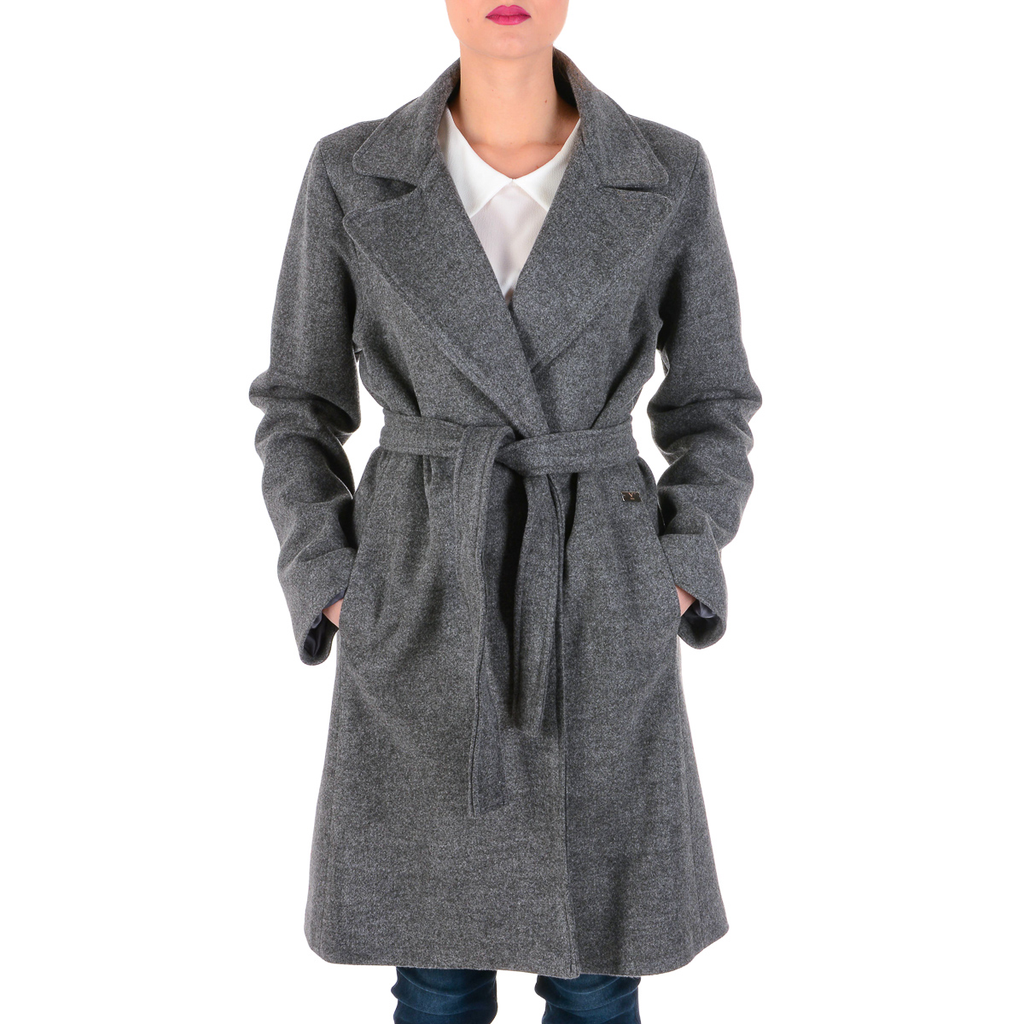 V 1969 Italia Cappotto da donna a maniche lunghe grigio JENNY
