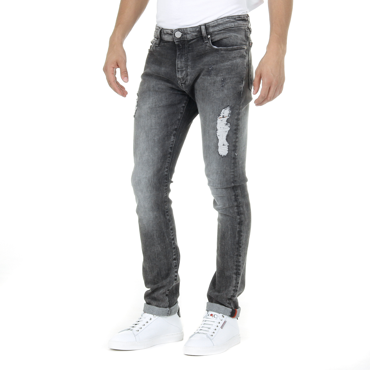 Jeans da uomo Andrew Charles grigio scuro THOMAS