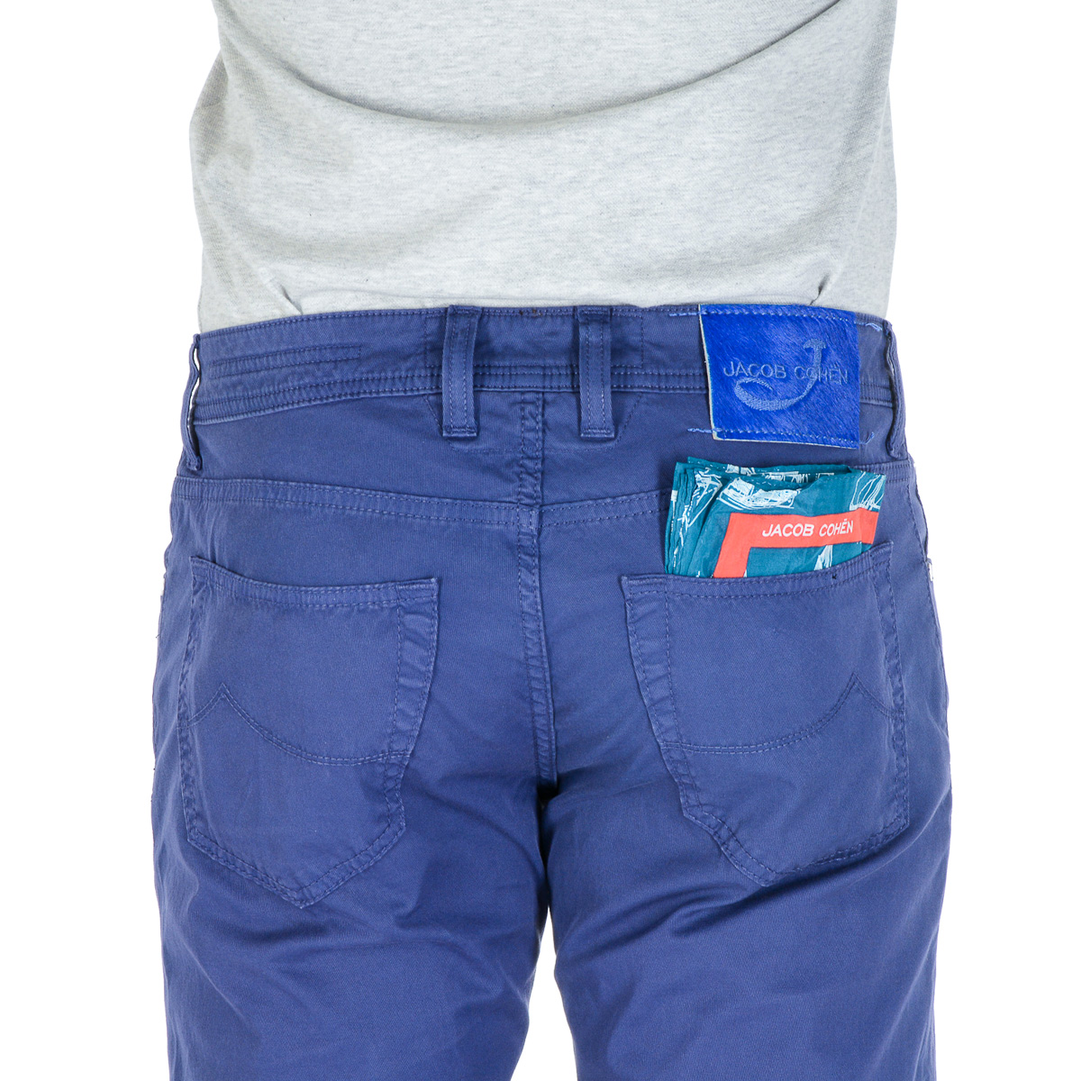 Pantaloni da uomo Jacob Cohen J620 blu