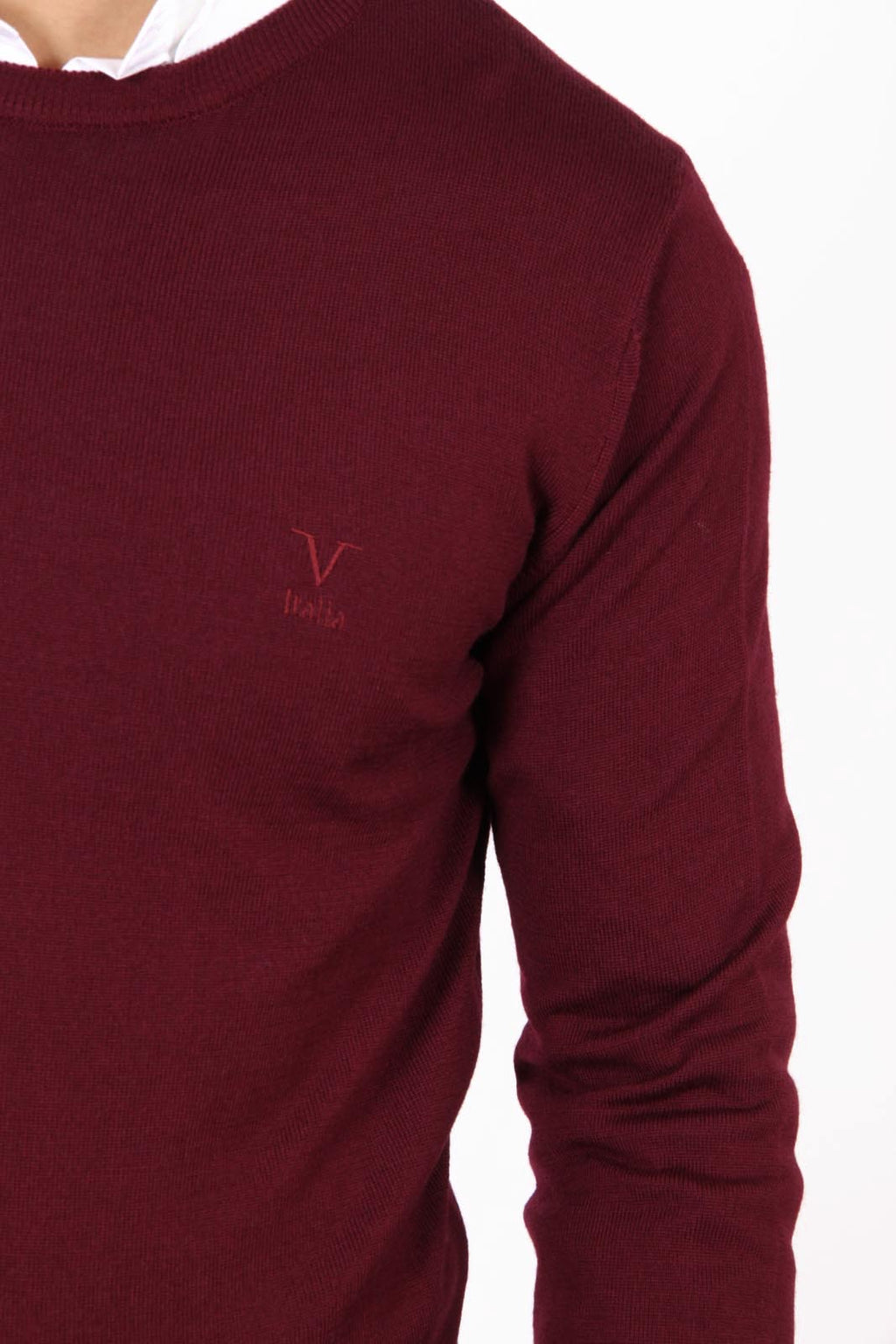 V 1969 Italia maglione girocollo uomo 9800 GIROCOLLO BORDEAUX