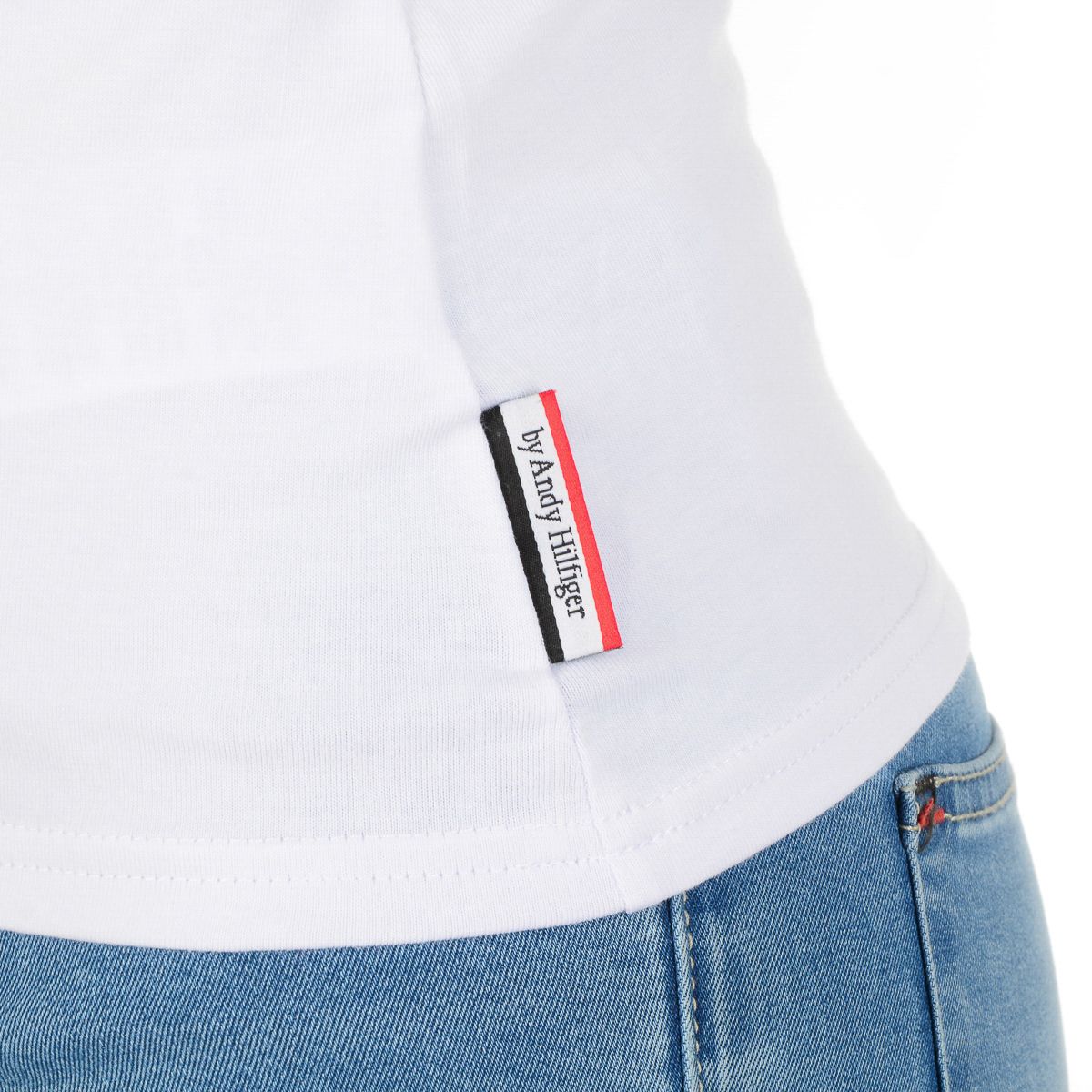 Andrew Charles By Andy Hilfiger T-shirt da donna LS TS602 031002 PHENIX WHITE 003