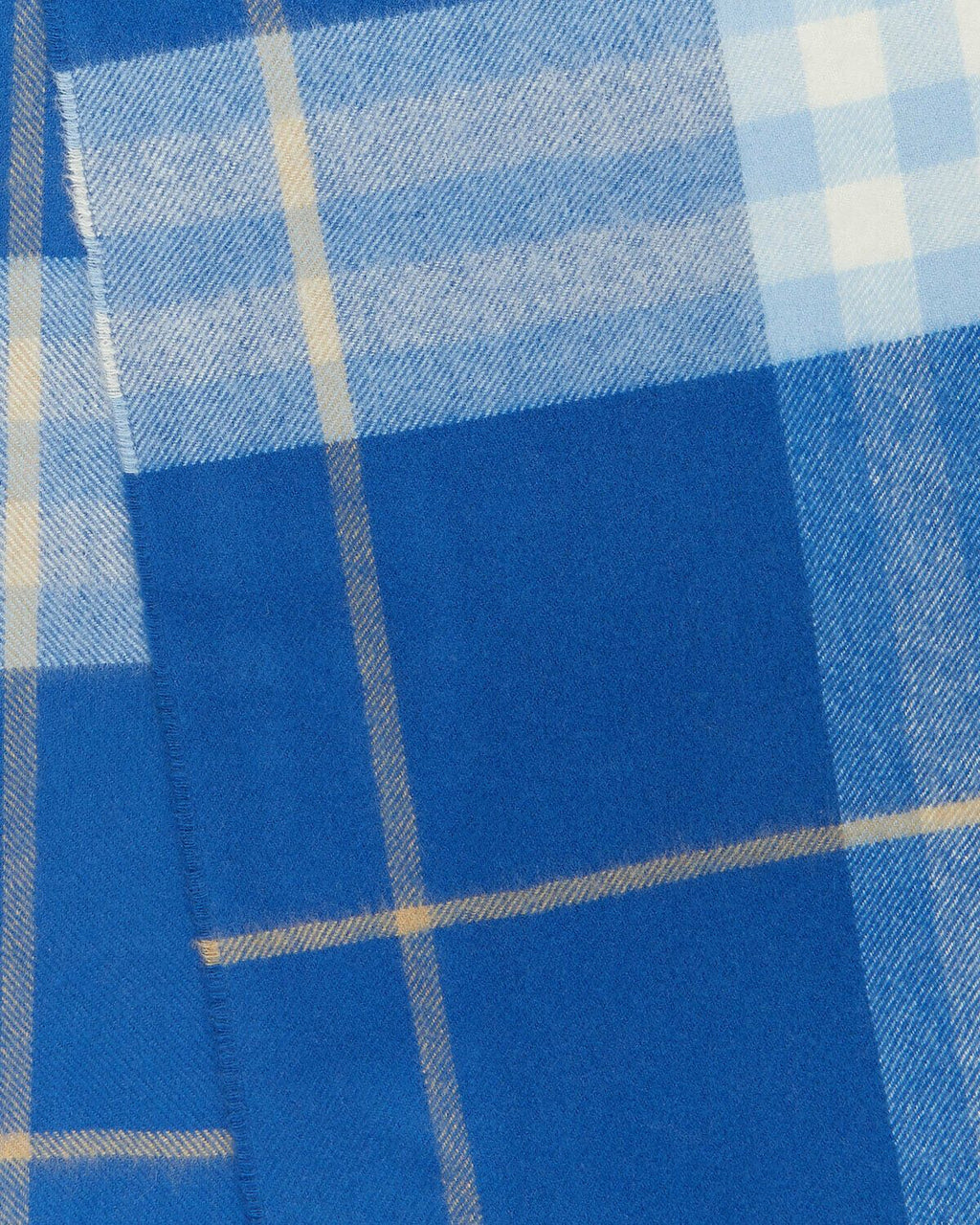 Sciarpa uomo Burberry 168x30 cm blu a quadri